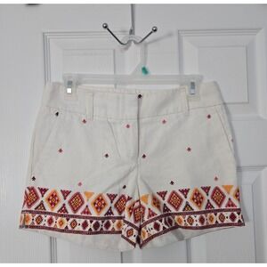 Loft Womans Linen Blend Short  Shorts Size 00. Beige
